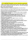 CCI ARDMS Registry review practice Questions and Answers &lpar;2023&sol;2024&rpar; &lpar;Verified Answers&rpar;