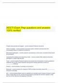   NOCTI Exam Prep questions and answers 100% verified.