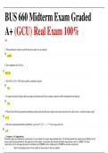 BUS 660 Midterm Exam Graded A+ (GCU) Real Exam 100%