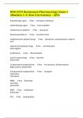 NUR 2474 Rasmussen Pharmacology Exam 1 (Modules 1-3. New Curriculum) – Q&A