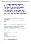 CCAT En Route Care Flashcards &lpar;Designed based on the information from the En Route Care Cards&comma; 4th Edition&period; Does not include all information&comma; but that which is most important&period; If any information conflicts with CPGs&comma; refer to CPGs&rpar; Good Luck&excl;&excl;