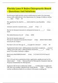 Florida Laws & Rules Chiropractic Board 