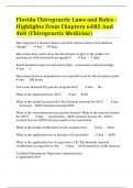 Florida Chiropractic Laws and Rules - Highlights From Chapters 64B2 And 460 &lpar;Chiropractic Medicine&rpar;