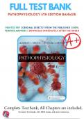Test bank for Pathophysiology 6th Edition by Jacquelyn Banasik | 9780323354813 | 2018-2019 | Chapter 1-54 | All Chapters With Answers and Rationals