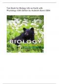 Test Bank for Biology Life on Earth with  Physiology 10th Edition by Audesirk Byers ISBN