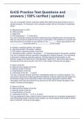 EnCE Practice Test Questions and answers &vert; 100&percnt; verified &vert; updated