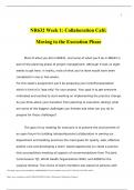 NR 632 Week 1 Learning Agreement