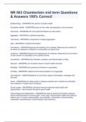 NR 503 Chamberlain mid term Questions & Answers 100&percnt; Correct&excl;
