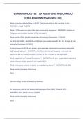 VITA ADVANCED TEST 100 QUESTIONS AND CORRECT DETAILED ANSWERS AGRADE 2023&period;