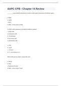 AAPC CPB - Chapter 14 Review 2023&sol;2024 updated to pass