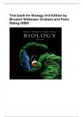 Test bank for Biology 3rd Edition by  Brooker Widmaier Graham and Peter  Stiling ISB
