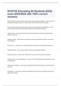 NYSTCE Educating All Students &lpar;EAS&rpar; exam 2023&sol;2024 with 100&percnt; correct answers