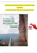 TEST BANK For Fundamental Financial Accounting Concepts, 11th Edition by Thomas Edmonds, Christopher Edmonds, All Chapters Complete Newest Version (100% Verified)