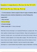 Saunders Comprehensive Review for the NCLEX-RN&reg; -Pt 1 BUNDLED   Saunders Nclex Fundamentals review  Saunders NCLEX  Saunder's Comprehensive NCLEX Review Practice Questions with answers correct