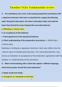 Saunders Nclex Fundamentals review Questions and Answers &lpar;2023&sol;2024&rpar; &lpar;Verified Answers&rpar;