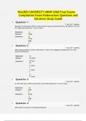 WALDEN UNIVERSITY NRNP 6568 Final Exams Compilation &lpar;20232024&rpar; Exam Elaborations Questions and Solutions Study Guide