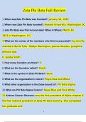Zeta Phi Beta Full Review Questions and Answers (2023/2024) (Verified Answers)