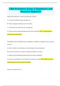 CNA Prometric Exam 2 Questions and Answers Rated A+
