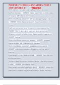 PROPHECY CORE MANDATORY PART 3 2023 GRADED A&plus; VERIFIED