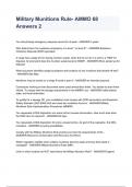 Military Munitions Rule- AMMO 68 Answers 2023&sol;2024 COMPLETE SOLUTION