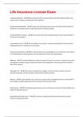 Life Insurance Bundled Exams with complete solution&semi;&lpar;Everything you need to pass is here&rpar;