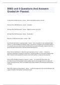 D002 unit 5 Questions And Answers Graded A&plus; Passed&period;