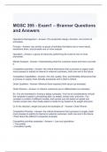 MGSC 395  Exams Bundle (Full pack solutions) Graded A
