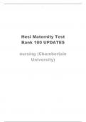 Hesi Maternity Test Bank Maternity HESI 1 2 Test Bank &lpar;2019 2020 2021&rpar; Questions Answers & Rationale A&plus; Guide