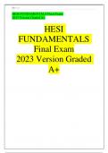 HESI FUNDAMENTALS EXAM 2023 Questions and Answers
