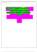 HESI EXIT EXAM 174 QUESTIONS AND ANSWERSLATEST EXAM&period;