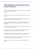 WGU D002 Case Laws Questions And Answers Rated A&plus;&period;