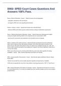 D002- SPED Court Cases Questions And Answers 100&percnt; Pass&period;