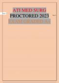 ATI MED SURG PROCTORED 2023 EXAM&period; ATI MED SURG PROCTORED EXAM