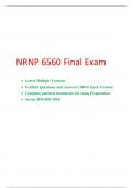 NRNP 6560 Final Exam (2 Versions, 200 Q & A, Latest-2023/2024) / NRNP  6560 N Final Exam/ NRNP 6560  / NRNP- 6560 N Final Exam: Walden University .