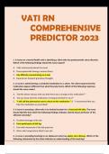 VATI RN COMPREHENSIVE PREDICTOR 2023 REAL EXAM 180 NGN