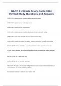 NACE 2 Ultimate Study Guide 2024 Verified Study Questions and Answers