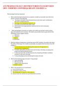 ATI PHARMACOLOGY 2019 PROCTORED EXAM-REVISED 100&percnt; VERIFIED ANSWERS&vert;ALREADY GRADED A&plus;