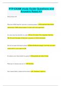 PTP Bundled Exams Questons and Answers Latest Update with Certified Solutions