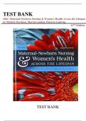 Test Bank For Old's' Maternal-Newborn Nursing & Women's Health Across the Lifespan 11th Edition by Michele Davidson , Marcia London, Patricia Ladewig||ISBN NO:10,013520688X||ISBN NO:13,978-0135206881 ||All Chapters||Complete Guide A+.