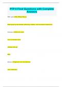 PTP II Final Questions with Complete Answers