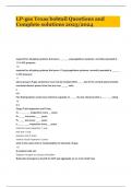 LP-gas Texas bobtail Questions and Complete solutions 2023&sol;2024