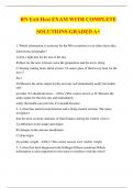 RN Exit Hesi EXAM WITH COMPLETE SOLUTIONS GRADED A&plus;