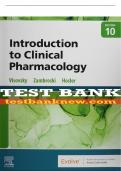 Test Bank For Introduction To Clinical Pharmacology, 10th Edition All Chapters - 9780323755351