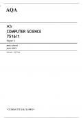 AQA AS COMPUTER SCIENCE Paper 1 JUNE 2023 MARK SCHEME
