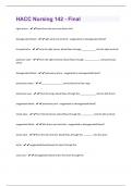 HACC Nursing 142 - Final Questions With 100&percnt; Correct Answers&period;