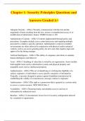 Chapter 1- Security Principles Questions and Answers Graded A&plus;