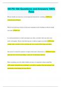 IHI PS 104 Exam Bundle&vert; Exam  Questions and Answers 100&percnt; Pass&vert; Latest Update Graded A&plus;&vert; Certified Quality