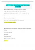 IHI PS 104 Questions and Answers  Graded A&plus;