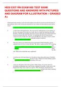 HESI EXIT RN EXAM 900 TEST BANK QUESTIONS AND ANSWERS WITH PICTURES AND DIAGRAM FOR ILLUSTRATION // GRADED A+   