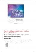 Hamric and Hanson's Advanced Practice Nursing 6th Edition Test Bank with complete solution